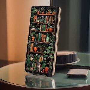 Bookshelf Bifold Slim Wallet